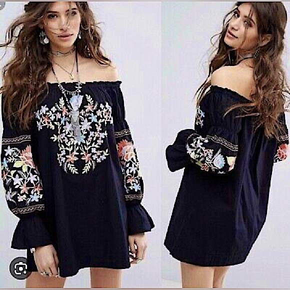 Free People Fleur Du Jour Embroidered Dress - Picture 5 of 11
